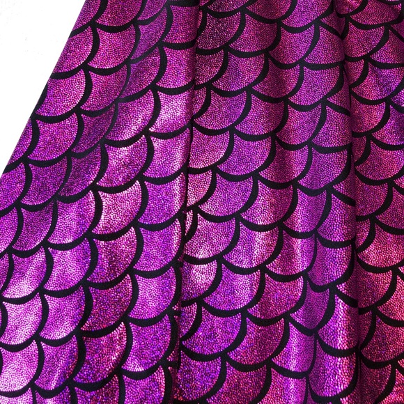 LivingDead Purple Holographic Mermaid Skater Dress - Picture 4 of 6